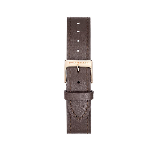 JUNO MALLET Original Strap /  Espresso Brown / Genuine Leather / 18mm / Woman's Watch