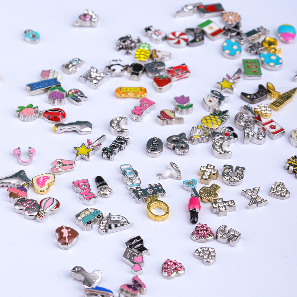 Artistic Floating Charms, Custom-Made Charms, Small Inner Treasures, DIY Theme Decor | No Watches Included