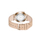 Thomas / Classic Bracelet Watch / Cream White / Khaki Leather / Rose Gold / 40mm