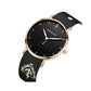 Liberty Girl / 36mm Bracelet Watch / Cotton Strap / All Black / Would Your Heart Be My Harbor