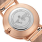 Crystal Lively Locket Watch | Rose Gold Minimalist Watch with Floating Charms | Wild Rose